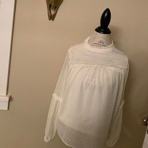 Cream flowy top